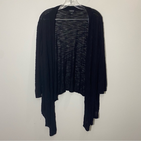 torrid Sweaters - Torrid Black Draped Sweater size 4